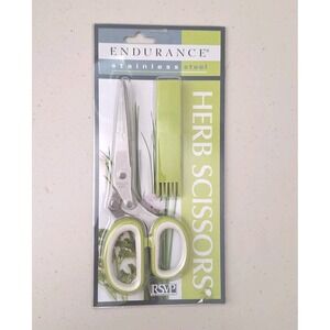 Herb Scissors Set, Kitchen Scissors with 5 Blades and Cover, Multipurpose Cuttin